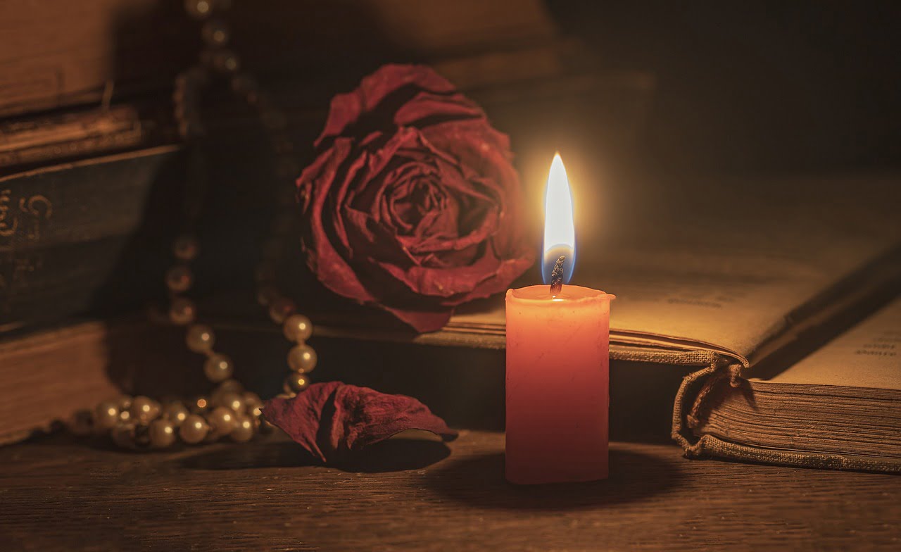 candle romantic night